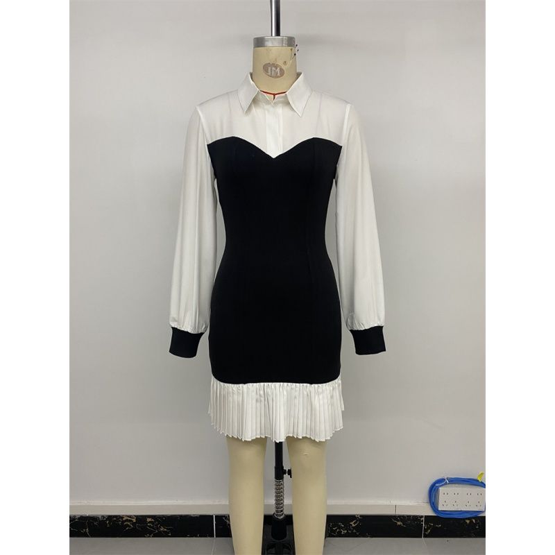 Spring Autumn Women Dress Casual Elegant Ladies Skirt Dress