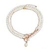 Temperament Baroque special-shaped pearl necklace creative irregular chain collarbone necklace set