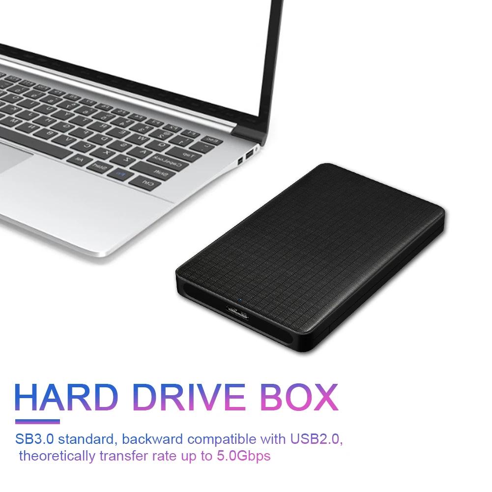 HDD Enclosure Support 6TB External Hard Drive Case High Speed External Hard Drive Enclosure for 2.5inch SATA 1 2 3 Smart Sleep