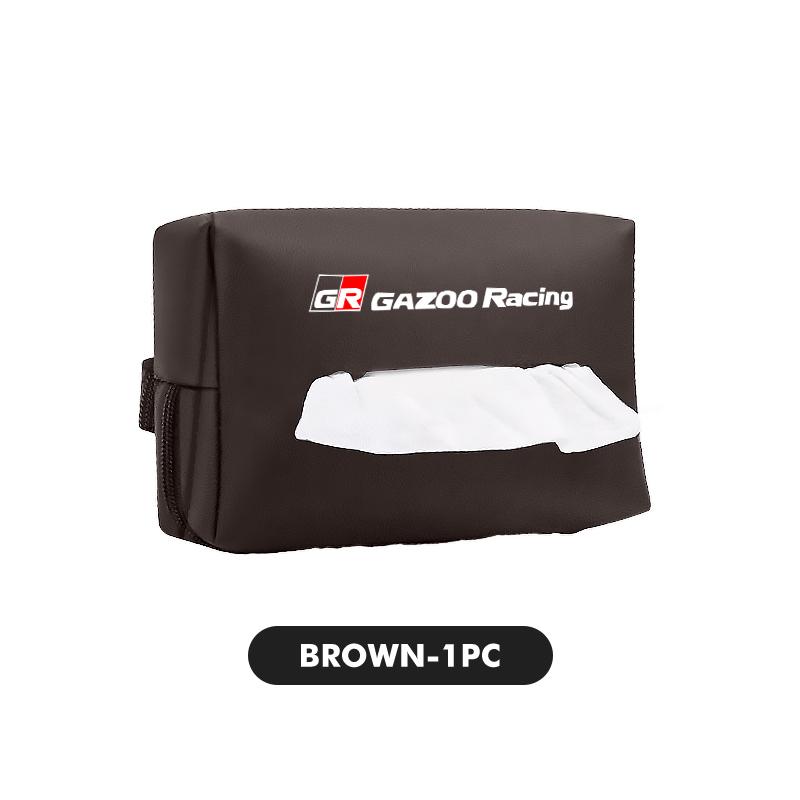 For Toyota PU Leather Car Tissue Box Paper Towel Storage Bag Auto Accessories chr Corolla Camry rav4 Yaris hilux prius avensis