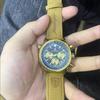 POEDAGAR Military Luxury Men Watch Date Chronograph Waterproof Luminous Top Man Wristwatch Leather Men's Quartz Watches