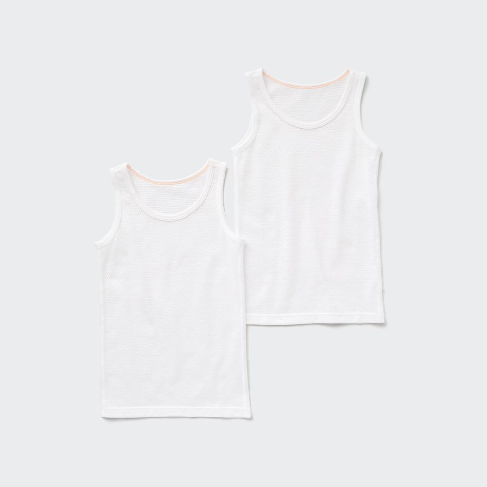 

Майка UNIQLO BT из хлопковой сетки (2P) гладкий