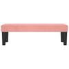 Pink Velvet Bench 100 X 30 X 30 Cm