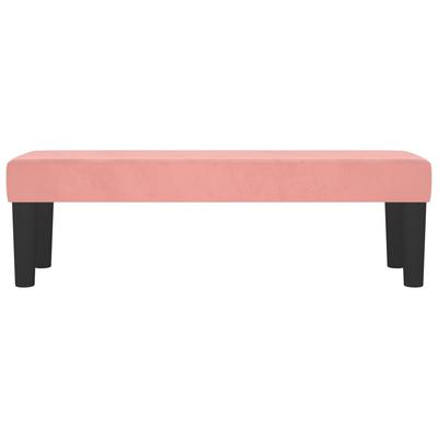 Pink Velvet Bench 100 X 30 X 30 Cm