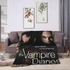 V-Vampire Diaries  Blanket Quality Warm Soft  Throw Blanket Winter Kids Adult Couch Chair Sofa Bed Funny Bedspread