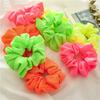 Prémiové scrunchies v tmavých tónech Elegantní velká gumička do vlasů pro ženy Estetický Office Chic Módní doplněk do vlasů