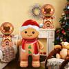 61inch Giant Self Standing Gingerbread Foil Balloons for Christmas Winter Birthday Parties Decoration