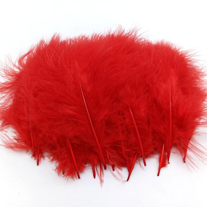 20Pcs Turkey Marabou Feathers Plumes DIY Creative Leisure Decoration Wedding Carnival Handicrafts Accessories Fly Tying Material