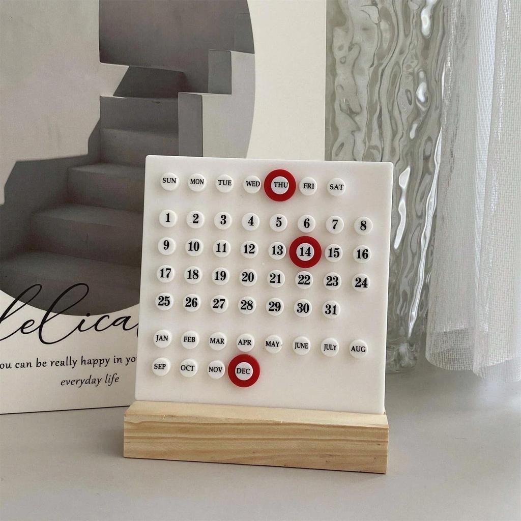 Calendar Mini DIY Desktop Calendar, Office Desktop Decoration, Holiday Decoration Calendar