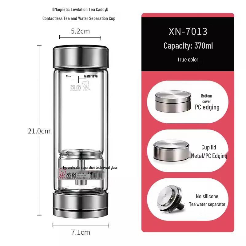 Xinuo Double-Walled Glass Tea Infuser Mug