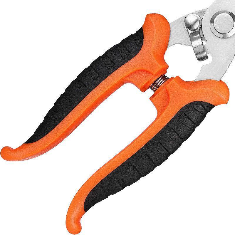 Industrial Grade Stainless Steel Electrician Scissors - 7/8 Inch Tin Snips for Aluminum & Composite Panels