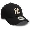 New Era 940 9FORTY Adjustable One Size Fits LA Cotton Baseball and Black x Cap, All, Cap, Gender-Free, Men's Women's (NY Beige) [Used]