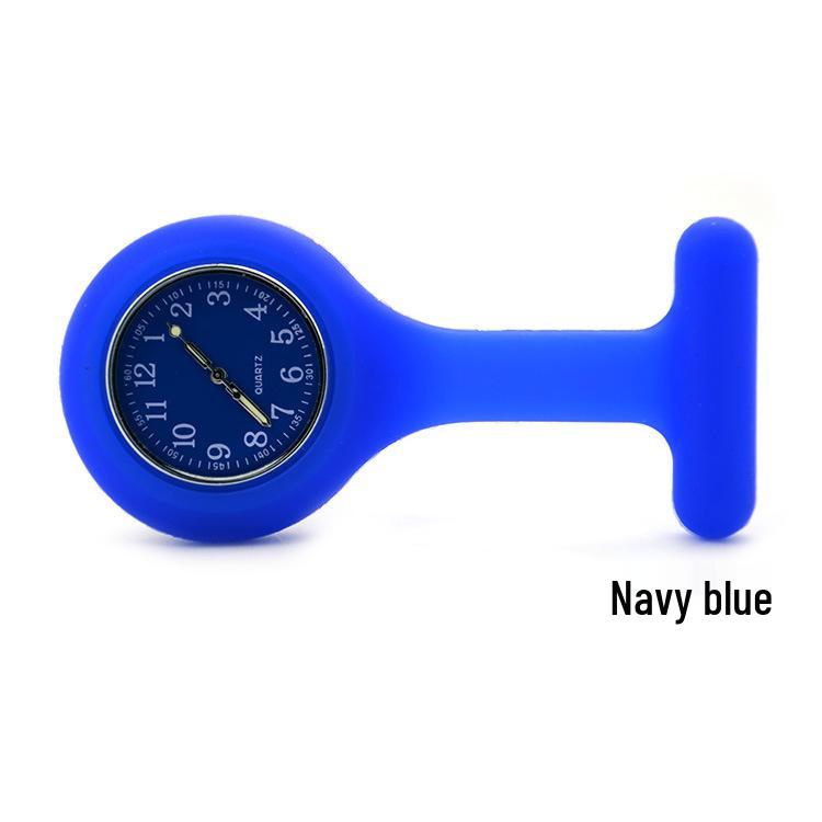 Luminous Silicone Nurse Pendant Watch with Color Dial for Hospital Use