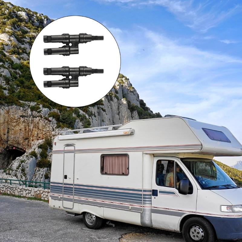 Solar Panel Connectors Pair High Temperature Resistance Suitable for Motorhomes Yachts Projects Photovoltaic Systems 2x