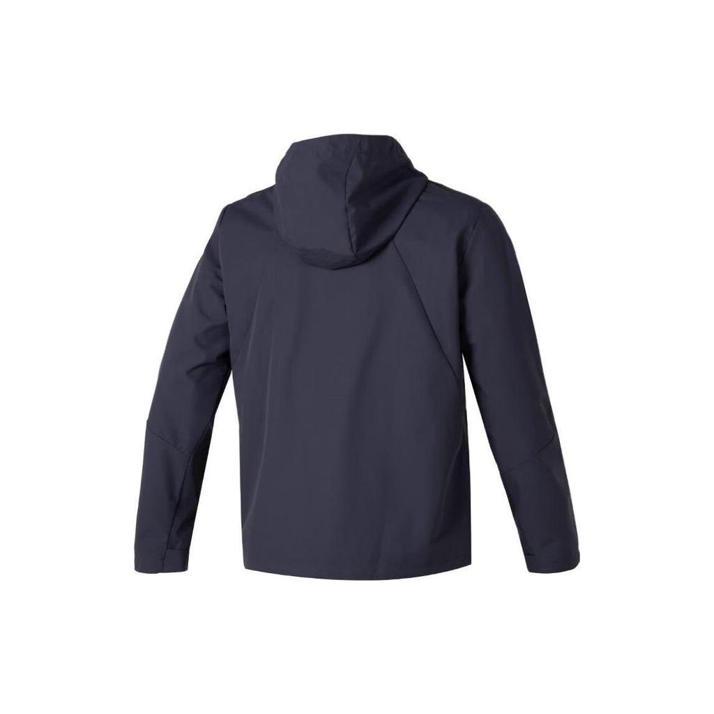 Under Armour Solid Logo Outdoor Training Running Fitness Woven Hooded Jacket Men Grey 23600401-013