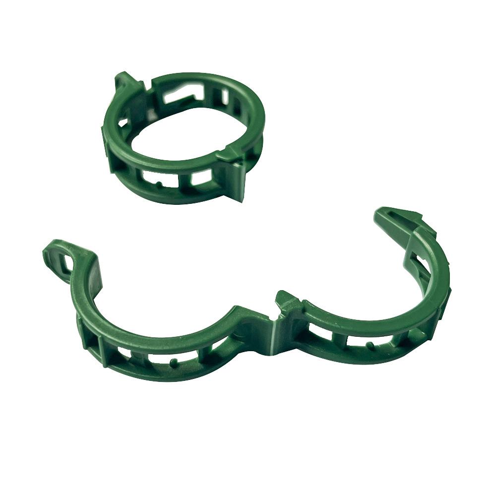 

50 шт. защищенные пластиковые зажимы для растений, обновленные зажимы для поддержки растений, садовые зажимы для вьющихся растений, пластиковые зажимы для шпалер, зажимы для фиксации растений, овощей зелёный