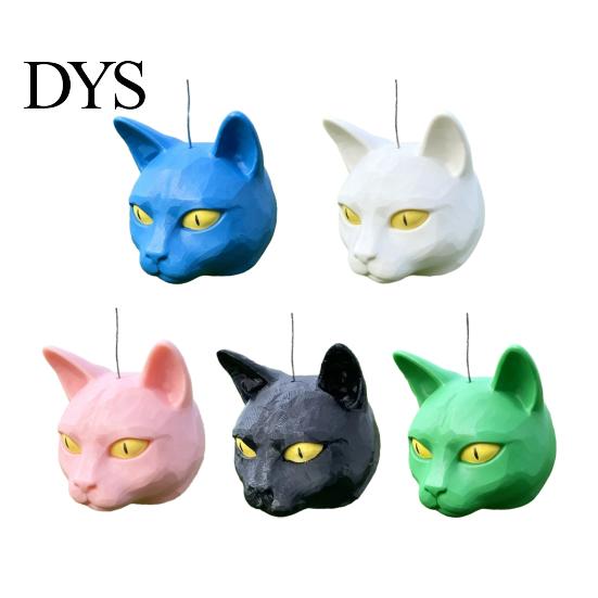 Squirrel Snack Holder Cat Head Feeder, Funny Animal Face, Outdoor Hanging Plastic Wildlife Feeder Garden Feeding Station for Backyard Patio Decor Face