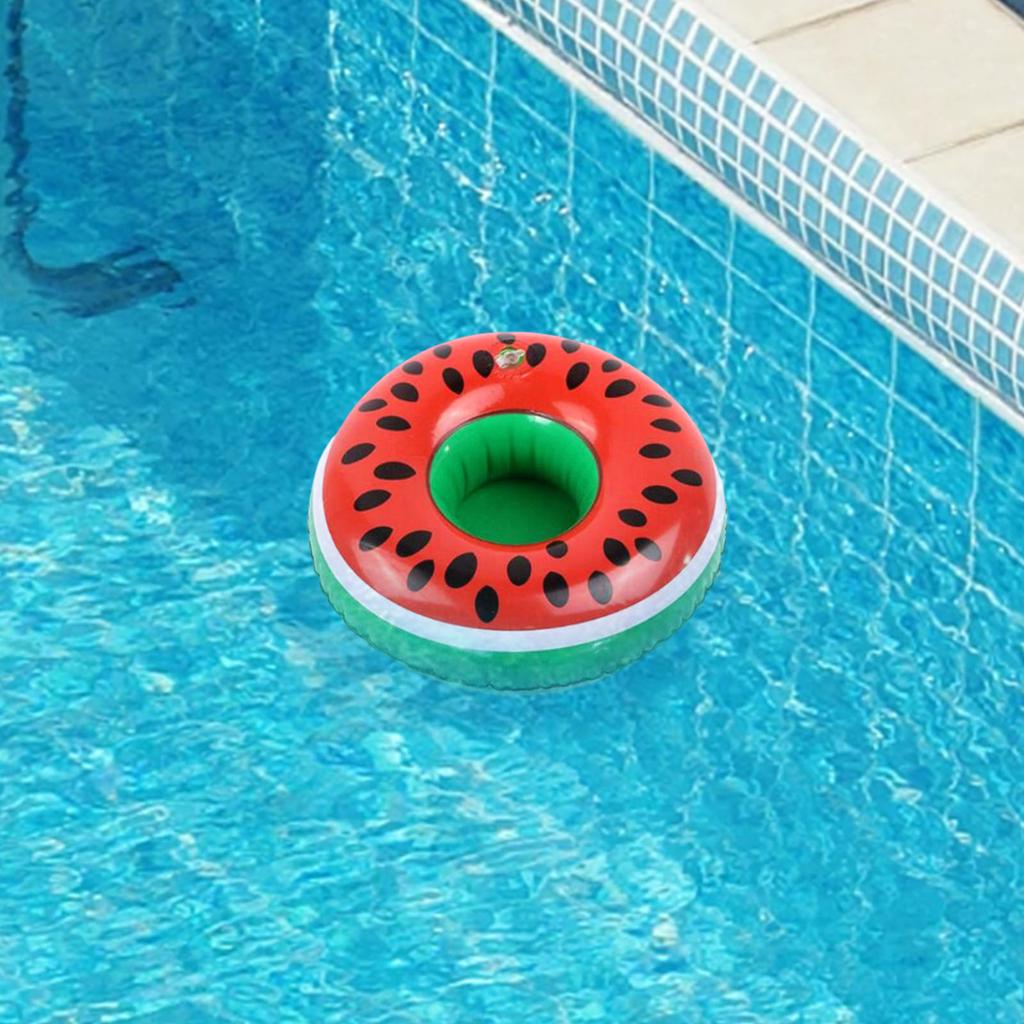 Inflatable Pool Drink Holder Floats Multi Shape Swimming Cup Holder Suitable for Beach Party Supplies