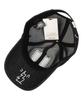 Yunibeosyeolkemiseuteuli Applique U Black Denim Ballcap Washed Ballcap