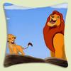 The Lion King Pillow Covers Cartoon Sofa Decorative Home Double-Sided Printing Short Plush Cute Cushion Cover