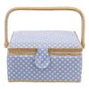 Blue polka dot sewing machine 30x23x16 cm