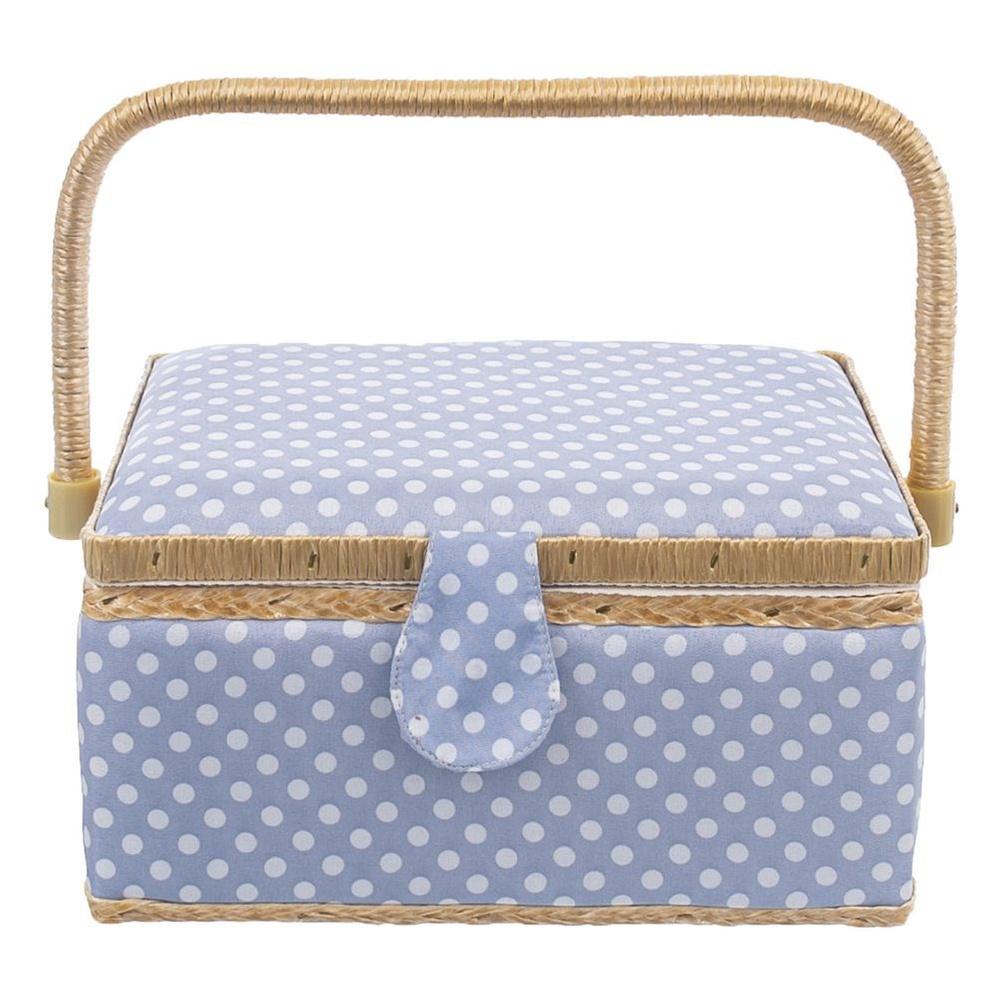 Blue polka dot sewing machine 30x23x16 cm