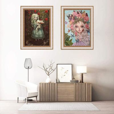 Kit Pittura Diamante Cerchio Completo Punto Croce 5D Mosaico Diamante Ricamo Paesaggio Animali Mosaico Strass Regalo Decorazione Casa Immagine