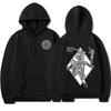 Punk Skeleton Graphic Hoodie Men Streetwear Casual Long Sleeve Pullover Hooded Sweatshirt