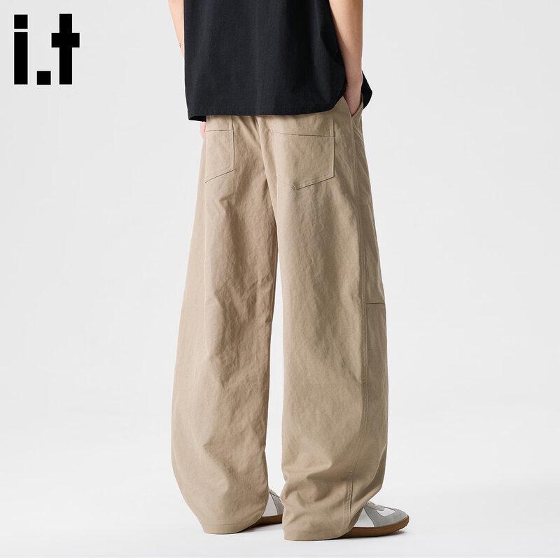 

CHOCOOLATE Men s Loose Wide-Leg Cargo Pants 4XL