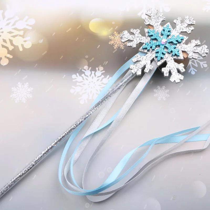 

Повязка на голову, волшебная палочка, серия «Холодное сердце», ювелирные изделия принцессы, модная повязка на голову с вуалью и короной, повязка на голову для девочек и детей, подарки на день рождения