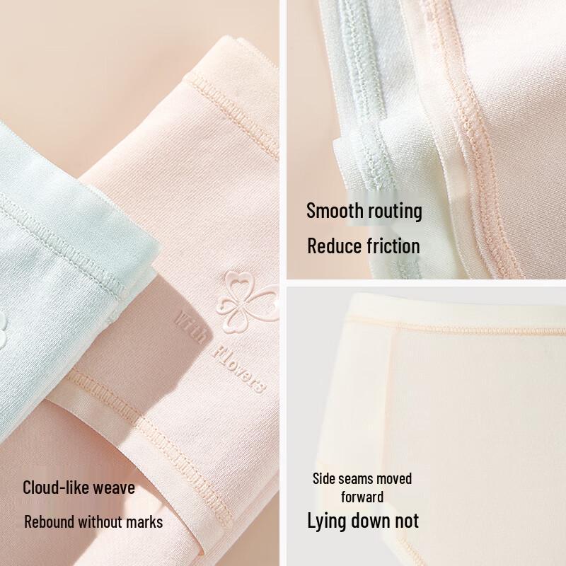 Cosmo Lady Women's 7-Pack Baby Cotton Antibacterial Briefs
