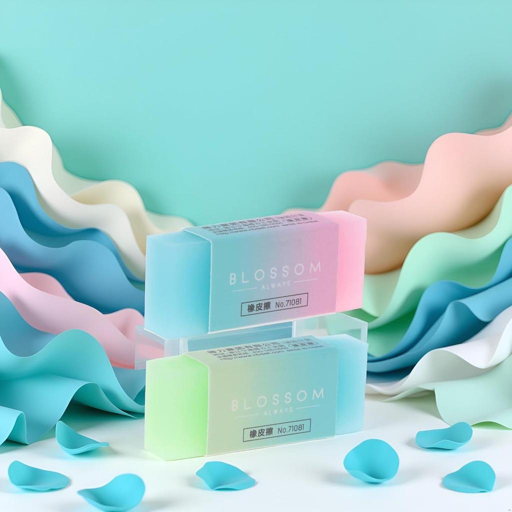 1 Pc Cute Colored Pencil Rubber Erasers, Erasers Roller Portable Cube Pencil Flexible Rubber Soft Flexible Gift Eraser for School, Office