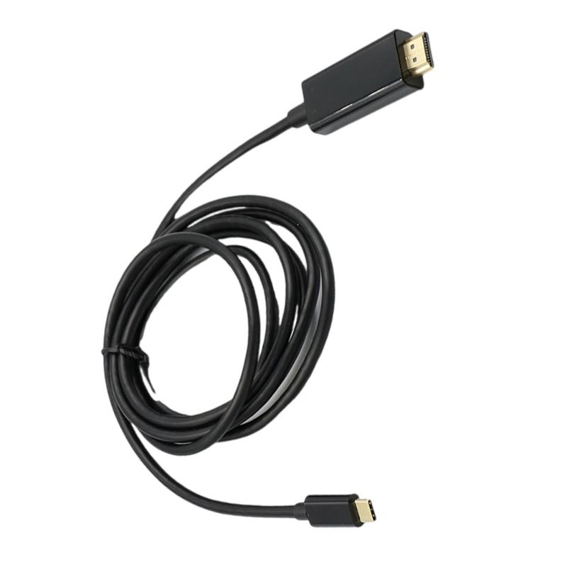 Type C to HDTV 4K Adapter USB C Male to HDTV Female Converter Cable 4K@30Hz Video Sound Sync for Laptop Tablets TV