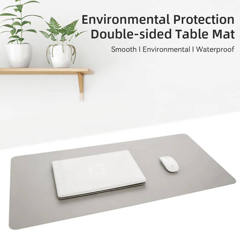 1 tapis de protection de bureau de grande taille 600 x 300 mm en cuir PU, tapis de souris étanche pour clavier de bureau, tapis de souris de jeu