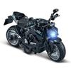 1/12 Pull Back V4 Motorradspielzeug, Geschenk mit Musikbeleuchtung, Street Fighter-Motorräder Spielzeug für Jungen Kinder im Alter von 3–12 Jahren