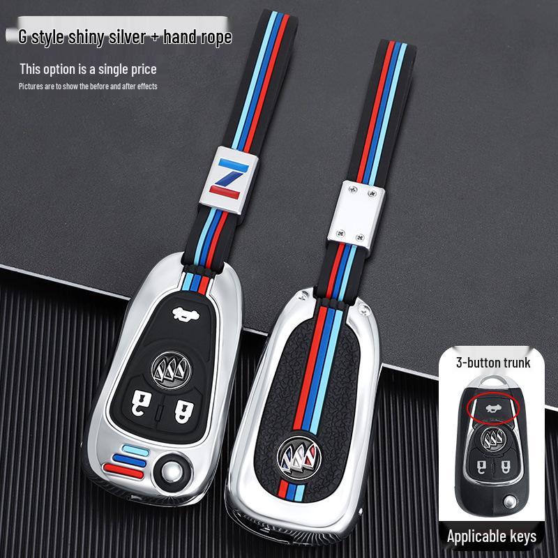 Buick Key Case for Modified Folding Keys: Compatible with Yinglang GT/XT, Junyue, Junwei, Kaiyue Models.