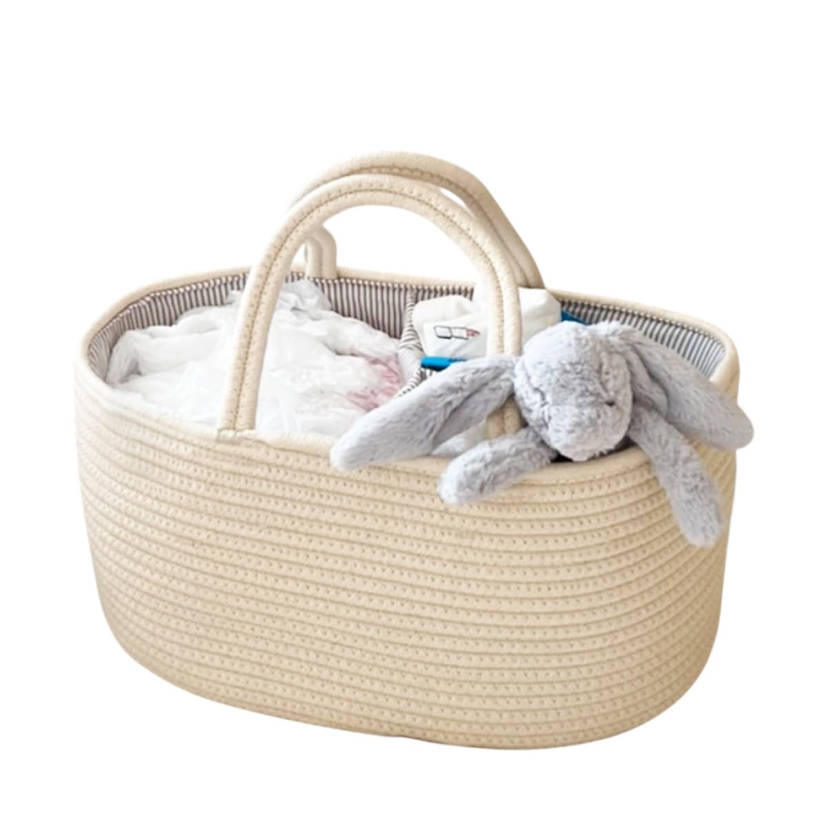 

Diaper Storage Baby Supplies Storage Stylish Diaper Diaper Diaper Diaper Cotton Rope Toy Box [WREATH] Organizer, Case, Case, Storage, Bag, Box, Braid,