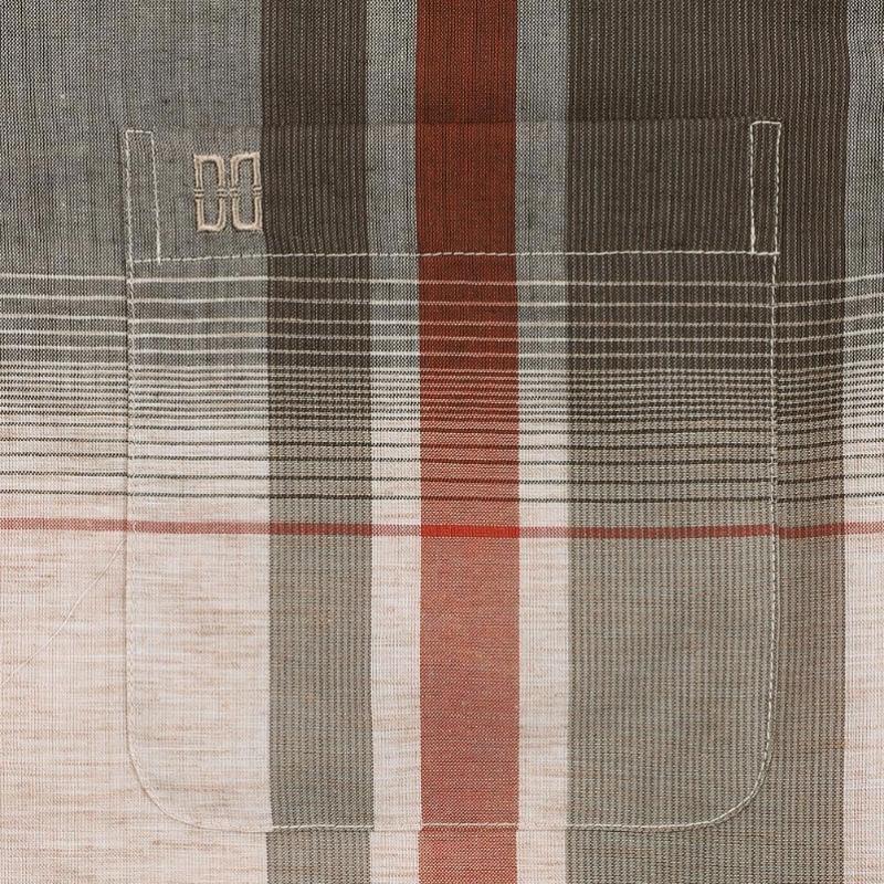 Daks 26th Ss Mohair Blend Super Big Check Summer Short Sleeve Regular Fit Casual