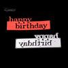Happy Birthday Letter Cutting Dies DIY Scrapbooking Decor Embossing Stencil