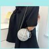 Trendy Street Style Basketball Shaped Shoulder Bag For Women With Chain Accent