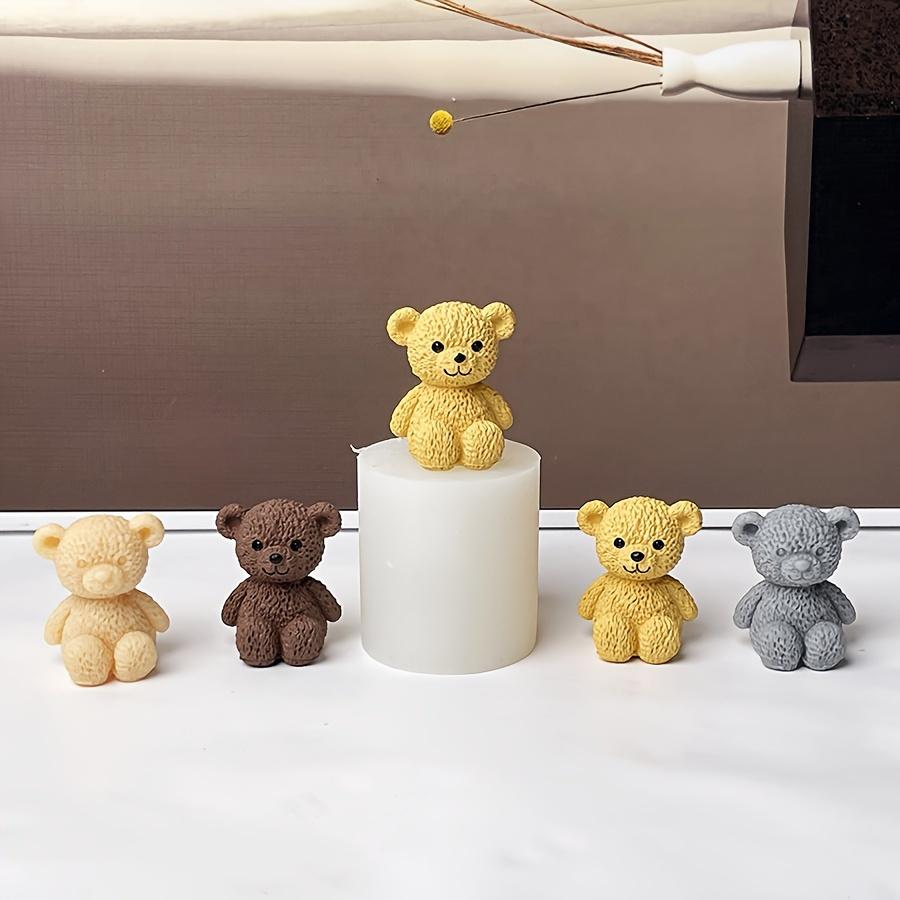 1pc Teddy Bear-Shaped Silicone Mold for DIY Crafts Perfect for Resin, Candles, Clay Durable Ideal for Creative Hobbyists, DIY Craft Supplies