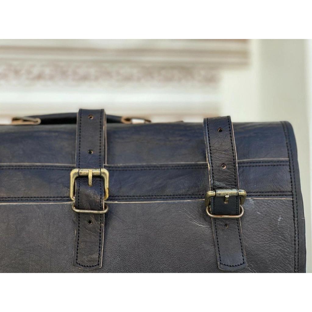 Motorcycle Leather Saddlebags Panniers Pouch Side