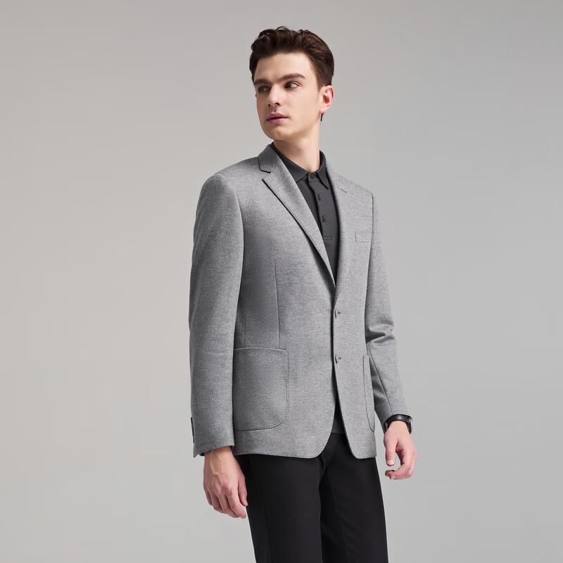 YOUNGOR Men's Slim Fit Knit Blazer