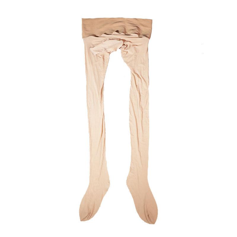 Silky Smooth Deep Crotch Seamless Stockings Men's Penis Sleeve Pantyhose Ultra-thin0.01Anti-Snag Invisible Milk Silk Mask Socks