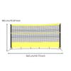 Tennis Comeback Net with Bag Solo Practice Training Portable
