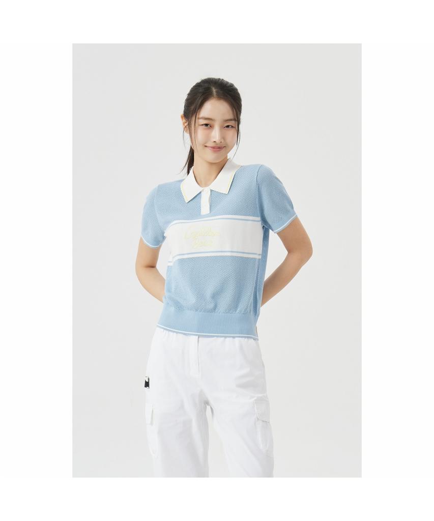 Goldeunbeeo (W) Chest Border Emb Collar Sweater G5Wam26311Bux