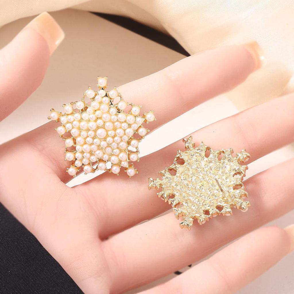 Colorful Zircon & Seed Bead Star Stud Earrings: Unique Cross-Border Christmas Design