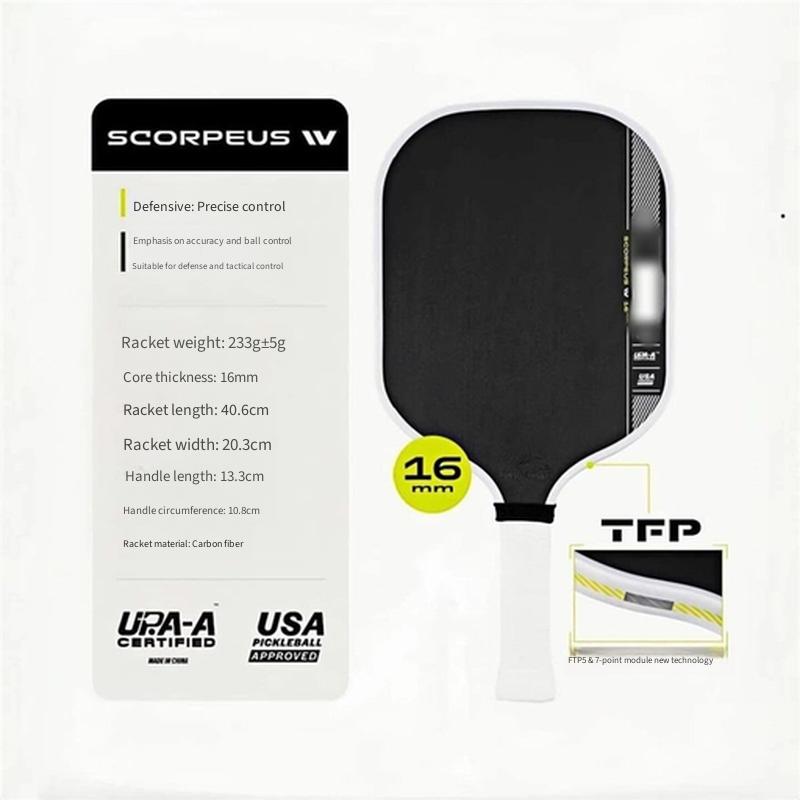 4th Gen Core Thermoformed T700 Carbon Fiber Pickleball Paddle Tournament Grade Professional Sports Racket