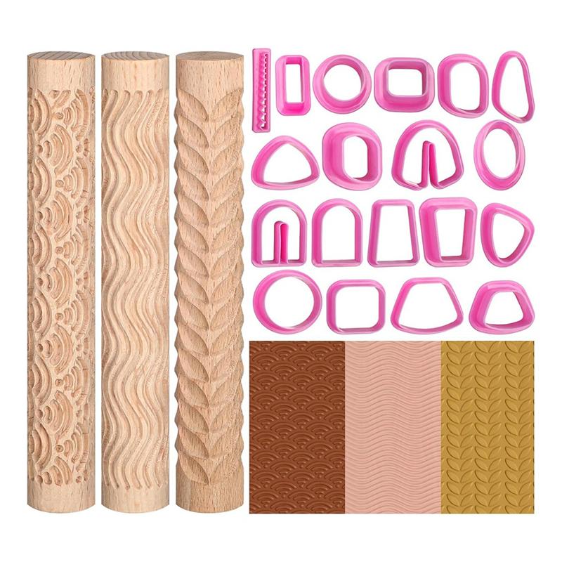 

Тренд 2025 года Полимерная глина каттер Каттер для полимерной глины Дерево Для изготовления серег, Ролик для полимерной глины Инструменты для лепки для DIY