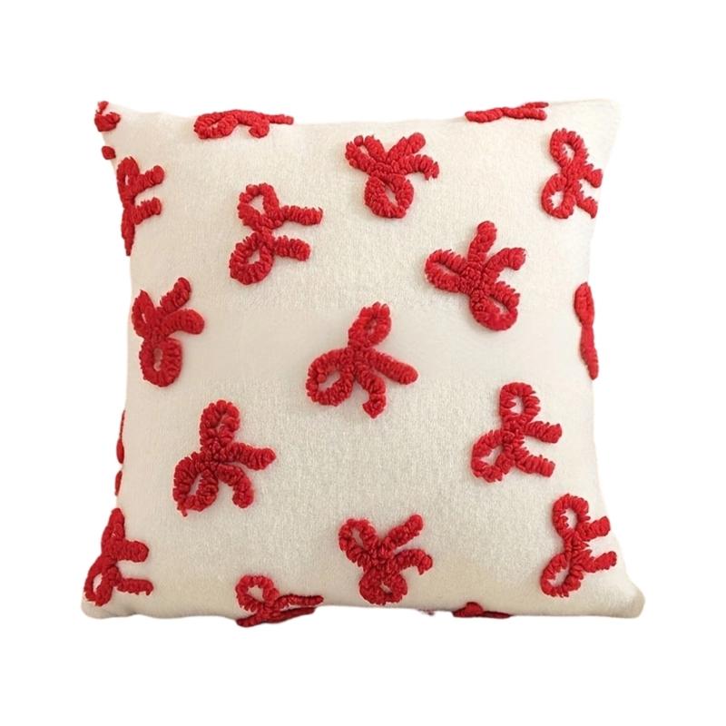 

Элегантные Дизайны с Бантами Наволочка из Полиэстера Быстросохнущая Машинная Стирка Для Дивана Кровати Детской Комнаты Домашний Акцент S size